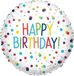 Amscan Folieballon happy birthday confetti