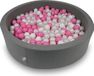 Mimii piscine à balles 110x30cm gris Inclusief ballen