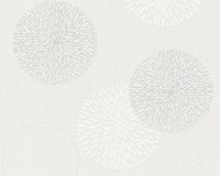 A.S. Création vliesbehang met abstract design in crème, wit – behang met floral 10,05 x 0,53 m – 937922