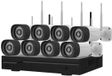 Nivian KIT1630W6-8 - 3MP camerasysteem met 8 camera's - 16 kanaals - 20m nachtzicht - wifi verbinding