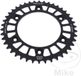 CORVER S.A. Couronne Alu 42 Dents PAS 520 Noir JT Diamètre Intérieur 125 Espacement Fixation 153