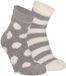 Apollo chaussettes / chaussettes d'intérieur - enfants - 2-pack - gris/blanc - taille unique - Chaussettes de nuit - Chaussettes chaussons
