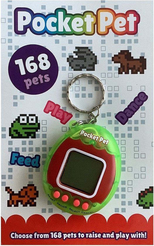 Johntoy Speelgoed Tamagotchi - Groen - Virtueel Huisdier - Kunststof - 6+ jaar