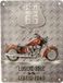 Tempting Brands Wandbord - 15 x 20 cm - Historic US Route 66 - Motor Bike Indian