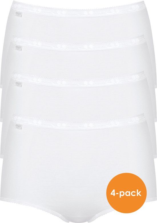 sloggi Basic+ Dames Maxi slip - 4-pack - Wit