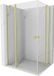 Mexen Mist Duo porte de douche battante 110 x 75, transparent, or brossé