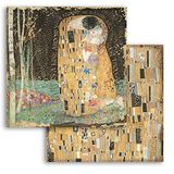 STAMPERIA INTERNATIONAL, KFT SBB833 Scrapbooking Double Face Sheet-Klimt The Kiss, Various, 30,5 x 30,5 cm, 10