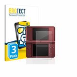 BROTECT Screenprotector 3 Stuks voor Nintendo DSi XL Beschermglas transparant