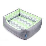 LUBEN Verensofa Chevron Nuovo M, grijs/groen, zwart