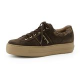 Paul Green Sneakers laag lichtbruin / donkerbruin / goud / zwart
