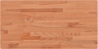 vidaXL - Wastafelblad - 100x50x1,5 cm - massief beukenhout