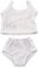 ML Poppen: Ensemble de sous-vêtements, pour les poupées 38 et 40cm, en sachet plastique avec cintre, Made in Spain, 3+