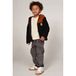 Sturdy Mountain Top Sturdy Oversized Longsleeve with Backprint Offwhite/Zwart