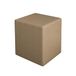 Homemania ARD703 zitzak Square, bruin van hout en fluweel, 34 x 34 x 37 cm