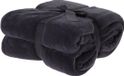 H&S Collection H&S Fleece dekentje - antraciet grijs - 180 x 230 cm