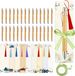 Nivofu Stylos personnalisés en bambou - Set de 30 - Noir - 1,0 mm