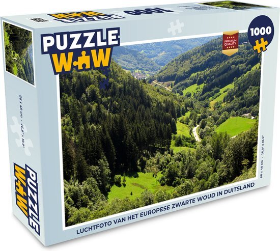 MuchoWow Puzzel Luchtfoto van het Europese Zwarte Woud in Duitsland - Legpuzzel - Puzzel 1000 stukjes volwassenen