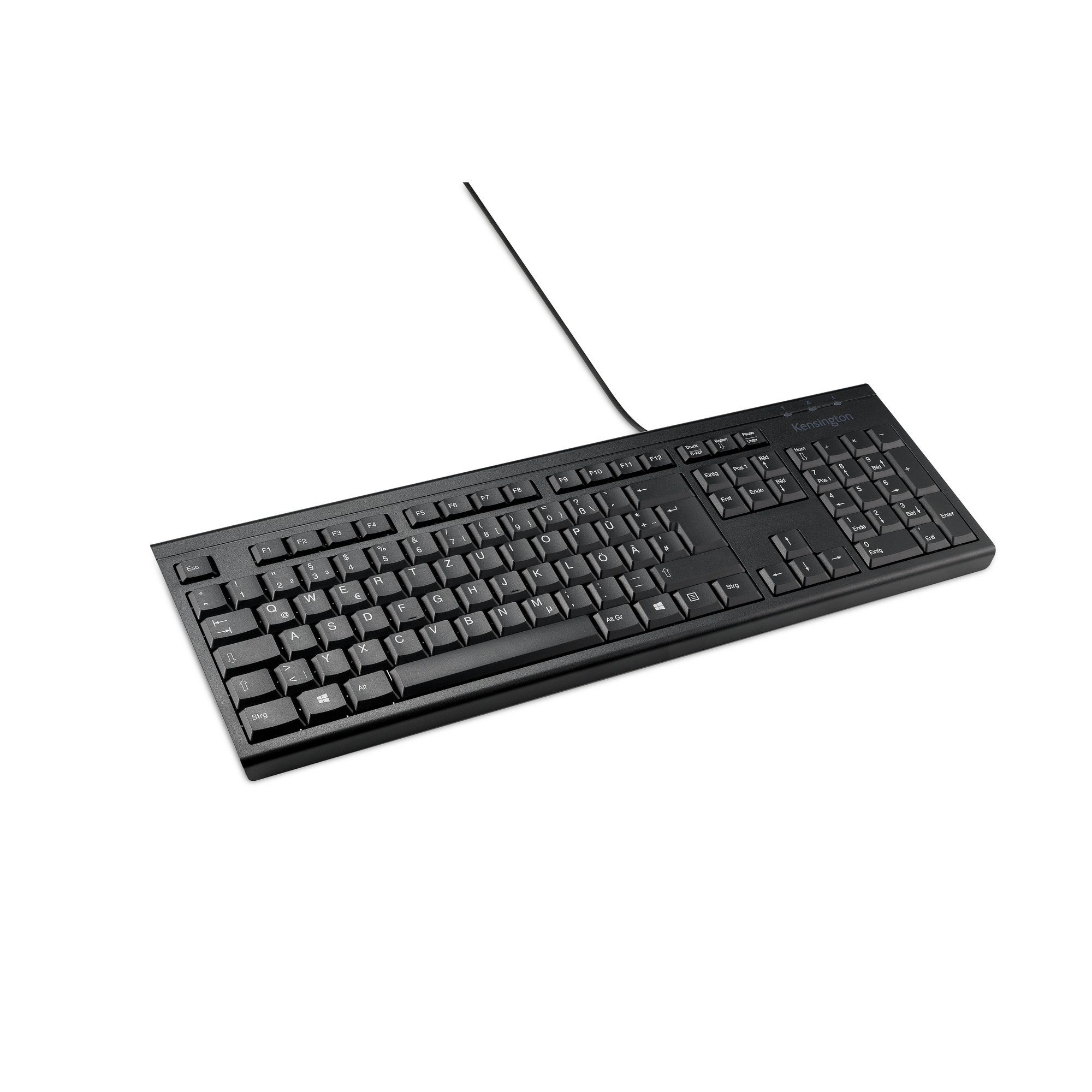 Kensington KB100 EQ Wired Full Size Keyboard QWERTZ Black