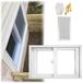 Fenêtres de remplacement pour sous-sol, disponibles dans les tailles suivantes : 76,2 x 30,5 cm, 76,2 x 38,1 cm, 76,2 x 45,7 cm. Convient pour abris de jardin, poulaillers, salles de bain et camping-cars. Blanc (88,9 x 58,4 cm)