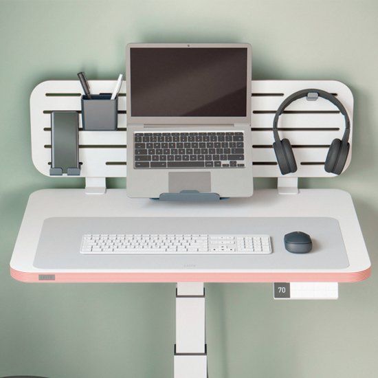 Leitz Grote Leren Bureauonderlegger 70x36 cm - Gerecycled Leer - Anti-slip - voor Toetsenbord & Muis - Grijs