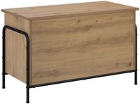 vidaXL Opbergbox Artisanaal eiken 80 x 40 x 49,5 cm Bewerkt hout