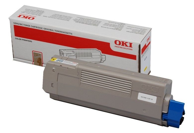 OKI C610 Yellow Toner Cartridge - Original - 6,000 Pages