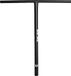 Longway John Stunt Scooter Stuur voor volwassenen, zwart, 750 mm