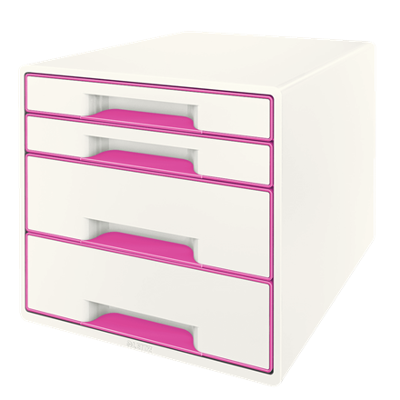 Leitz WOW Cube - Tijdschriftenhouder - Roze/Wit