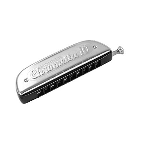Hohner 253 Chrometta 10 harmonica, sleutel van C Major