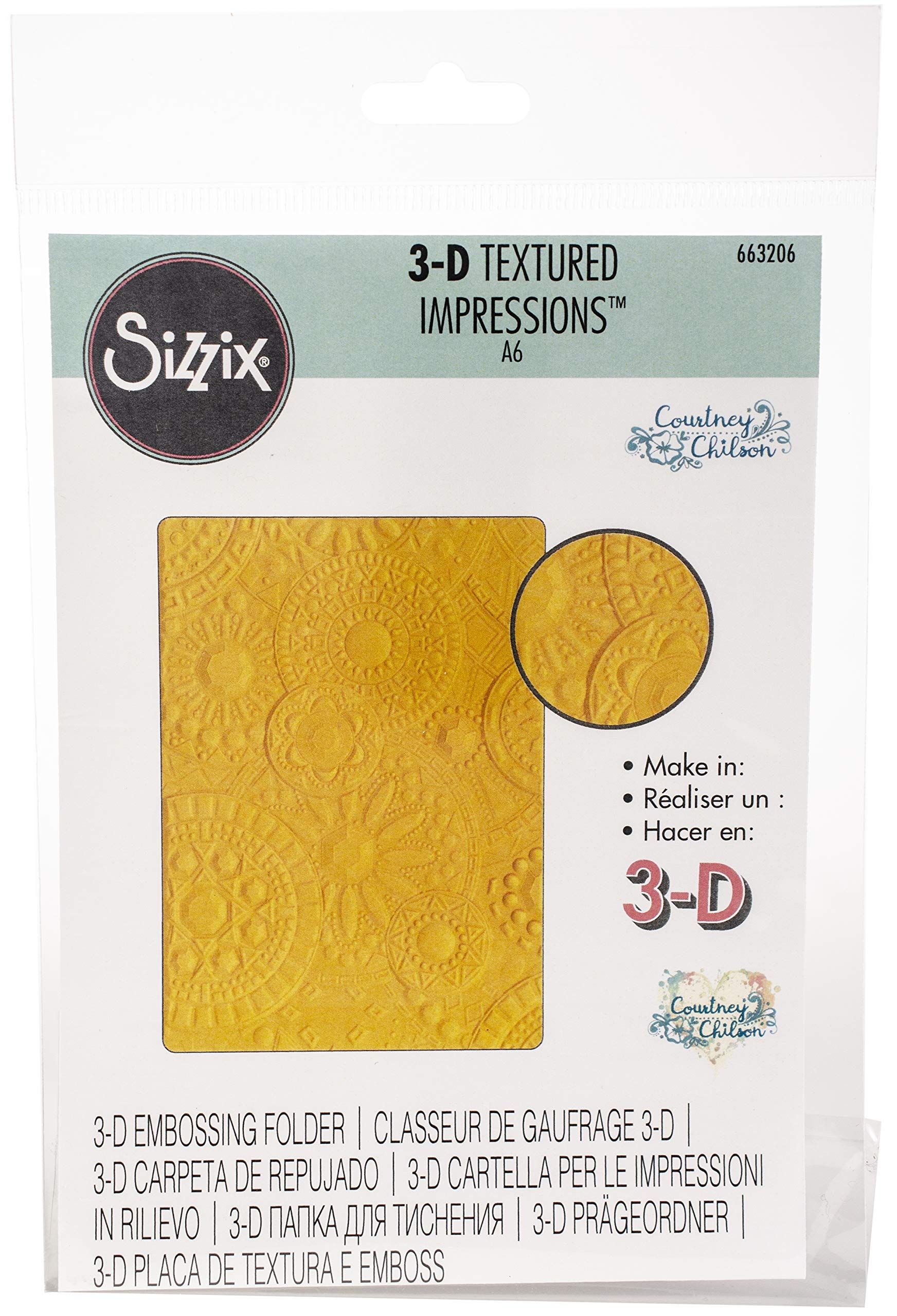 Sizzix 663613 Folk Art Pattern by Courtney Chilson stanssjablonen