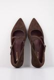 Tamaris - Dames - Ballerinas - Bruin - Suède - Maat 38