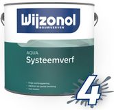 Wijzonol Aqua Systeemverf - 2.5 Liter - 100% Wit - Zijdeglans - Voor buiten