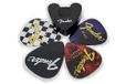 Pluginz Fender gitaar pick onderzetters (set van 4) - zwarte acryl gitaar pick vormige onderzetters