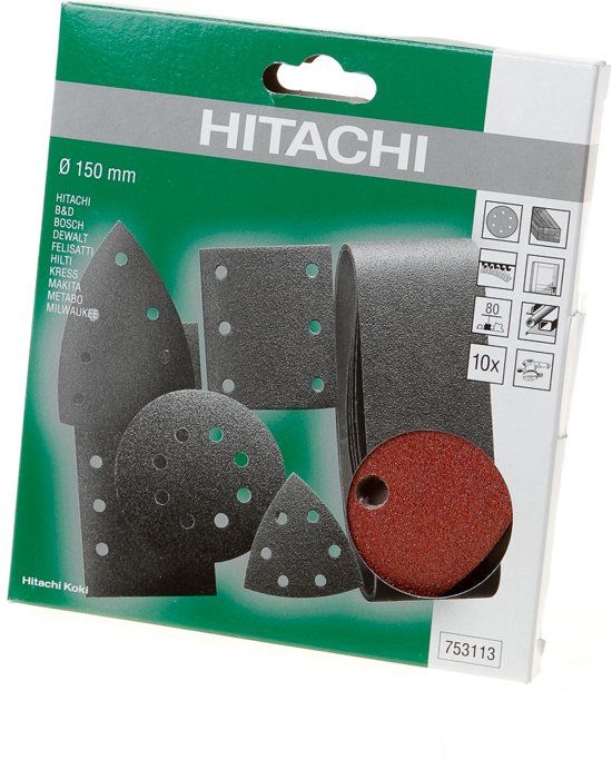 Hikoki Schuurschijf diameter 150 k80 (10 st)