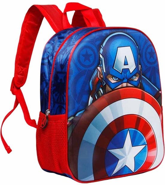 karactermania Captain America Patriot rugzak, klein, meerkleurig, XL (02925)