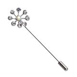 mopec M2046 - Ansteker metallic bloem met strass-ster, 12 stuks