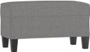 vidaXL Bankje 70x35x41 cm stof donkergrijs