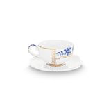 Pip Studio Royal White espresso kop en schotel (125 ml)