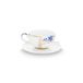 Pip Studio Royal White espresso kop en schotel (125 ml)