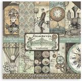 Merkloos STAMPERIA INTERNATIONAL, KFT Stamperia-Mini Scrapbooking Pad-Voyages Fantastiques, veelkleurig, 8 x 20,3 cm