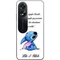 Maniacase Etui Oppo A58 stitch-lilo-family-white