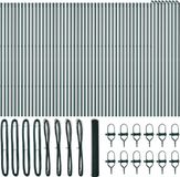 vidaXL Hexagonal Mesh Fence with Ground Fixation 100 x 1 m Green