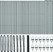 vidaXL Hexagonal Mesh Fence with Ground Fixation 100 x 1 m Green
