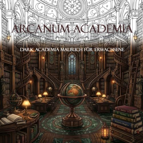 Arcanum Academia Dark Academia Malbuch für Erwachsene