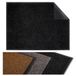 Flandria Deurmat, stofdicht, deurmat, antislip, absorberend en wasbaar, 80 x 120 cm, zwart