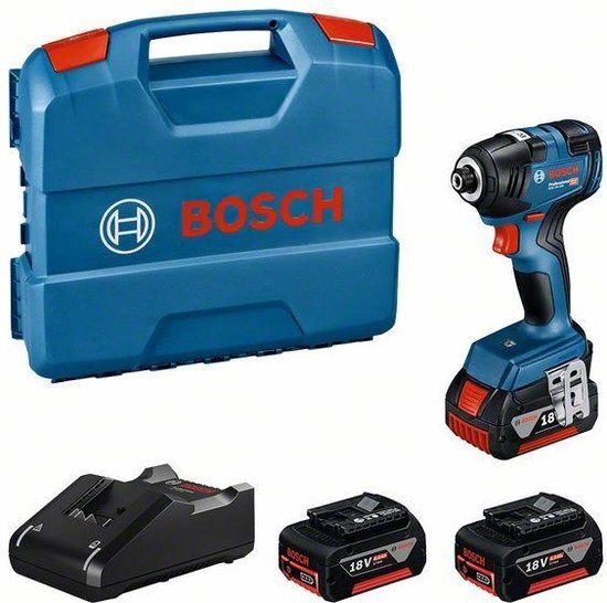 Bosch GDR 18V-200 Accu Slagschroevendraaier 3x 4,0 Ah L-Case - 0615990N0Y