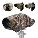 NEEWER Camera regenhoes, XL, grote waterdichte regenjas, beschermhoes voor Canon Sony Nikon Fujifilm DSLR-camera en lenzen tot 800 mm, dubbelzijdige camouflage, groen, nylon PB019