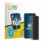 BROTECT - privacy screenprotector voor Murena Teracube 2s - Folie Beschermfolie Blauwlichtfilter 2 Stuks