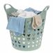 Excellent Houseware Panier à linge flexible - vert - 26 litres - plastique - 40 x 41 cm
