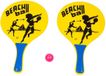 Summertime Beachball set - geel met beachball print - hout - racket met bal